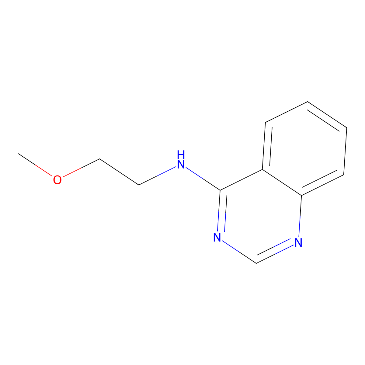 N-(2-methoxyethyl)quinazolin-4-amine molecular structure, CAS 34116-12-6
