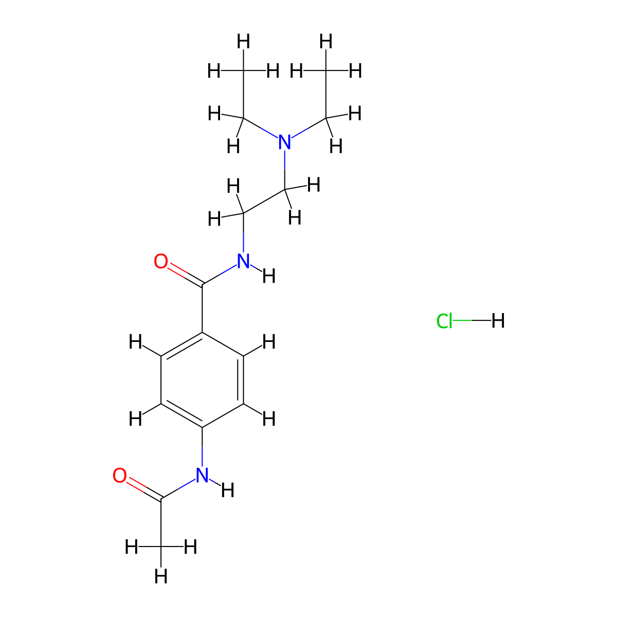 Acecainide Hydrochloride molecular structure, CAS 34118-92-8
