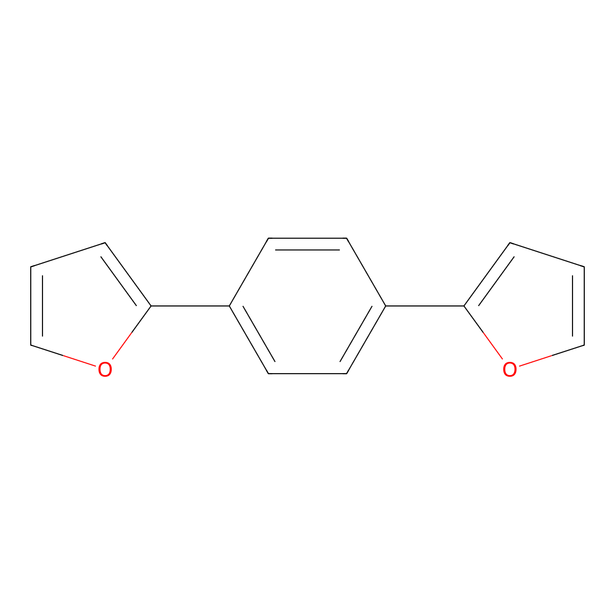 1,4-Di(furan-2-yl)benzene molecular structure, CAS 34121-64-7