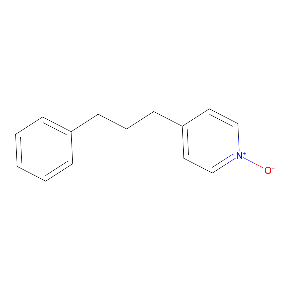 4-(3-Phenylpropyl)pyridine N-oxide molecular structure, CAS 34122-28-6