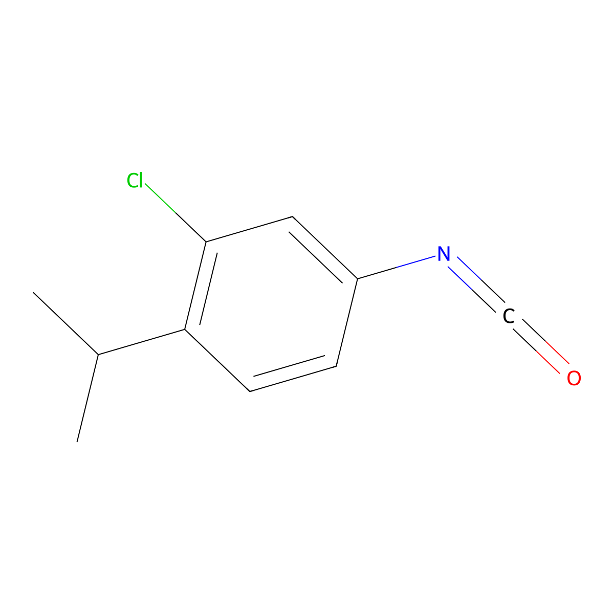 2-Chloro-4-isocyanato-1-(1-methylethyl)benzene molecular structure, CAS 34123-50-7