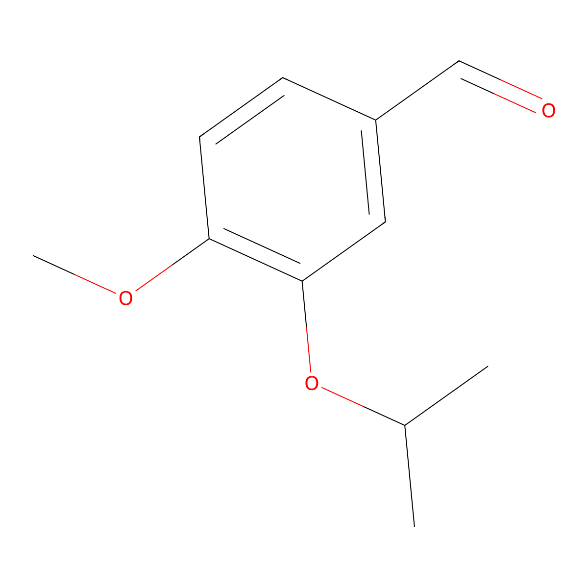 3-Isopropoxy-4-methoxybenzaldehyde molecular structure, CAS 34123-66-5