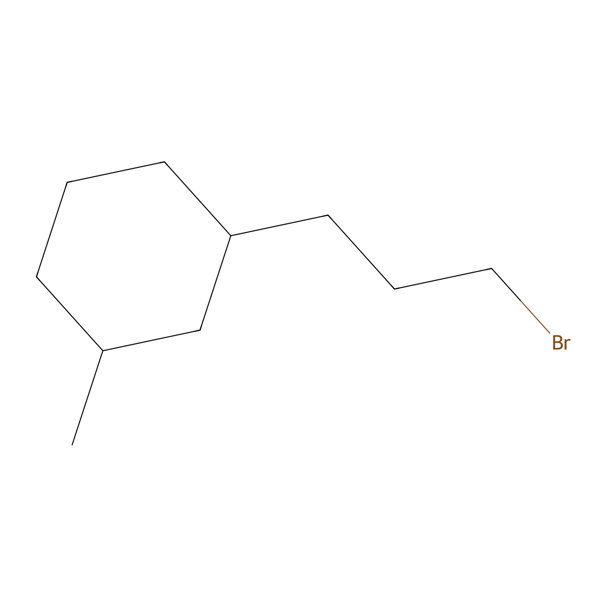 1-(3-Bromopropyl)-3-methylcyclohexane molecular structure, CAS 34125-14-9