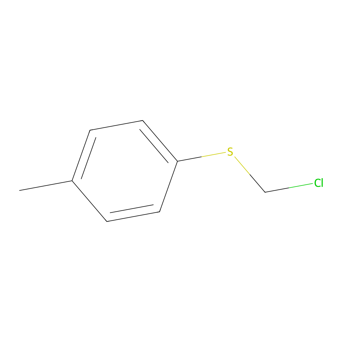 Chloromethyl p-Tolyl Sulfide molecular structure, CAS 34125-84-3
