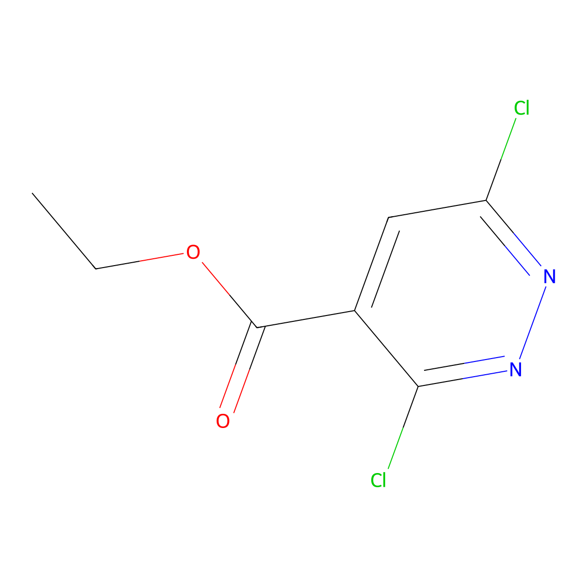 Ethyl 3,6-dichloropyridazine-4-carboxylate molecular structure, CAS 34127-22-5
