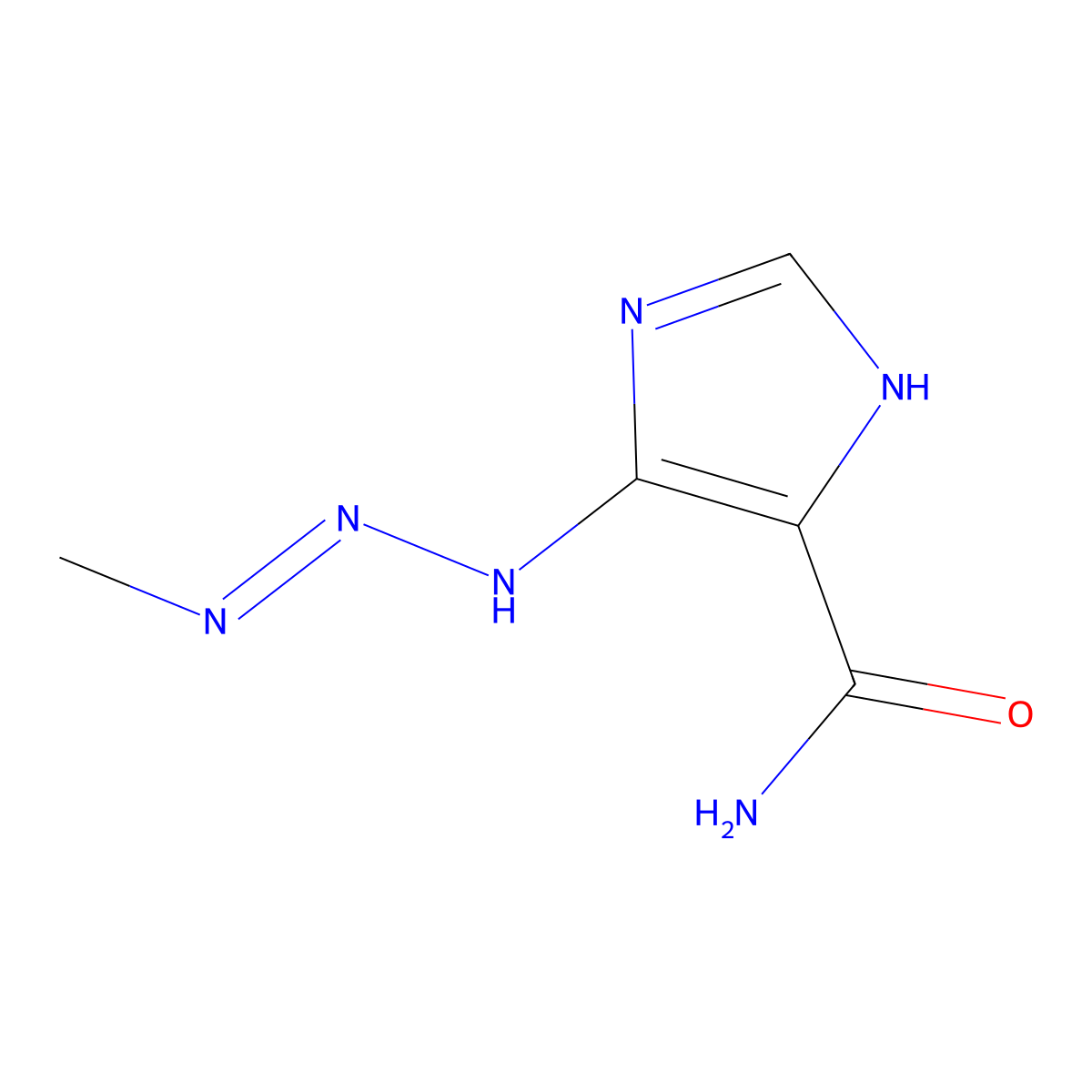 5-(3-Methyltriazen-1-yl)imidazole-4-carboxamide molecular structure, CAS 3413-72-7