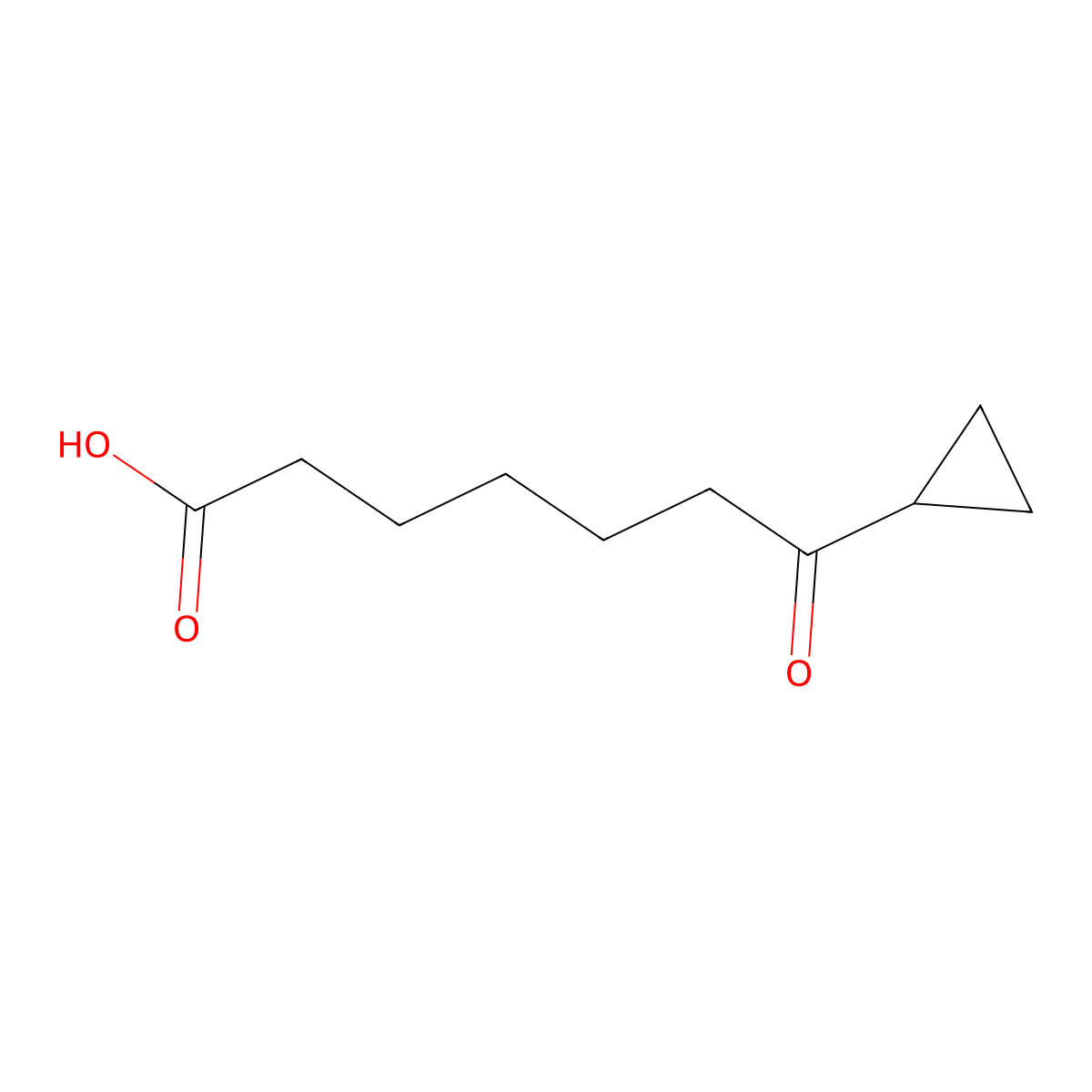 7-Cyclopropyl-7-oxoheptanoic acid molecular structure, CAS 34131-41-4