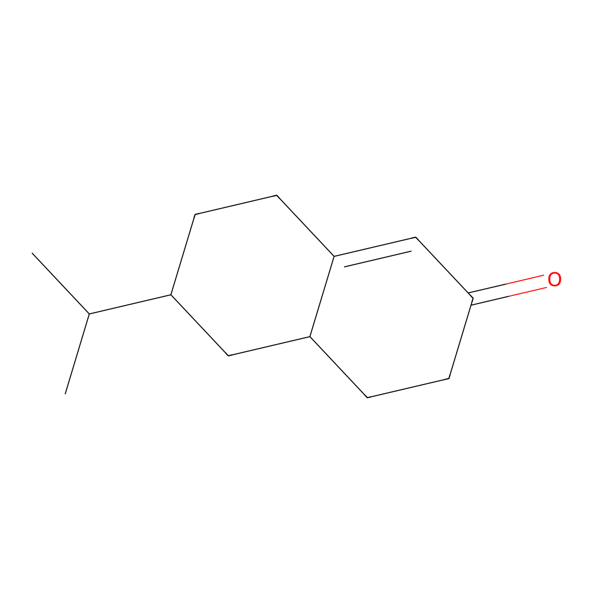 2(3H)-Naphthalenone, 4,4a,5,6,7,8-hexahydro-6-(1-methylethyl)- molecular structure, CAS 34131-96-9