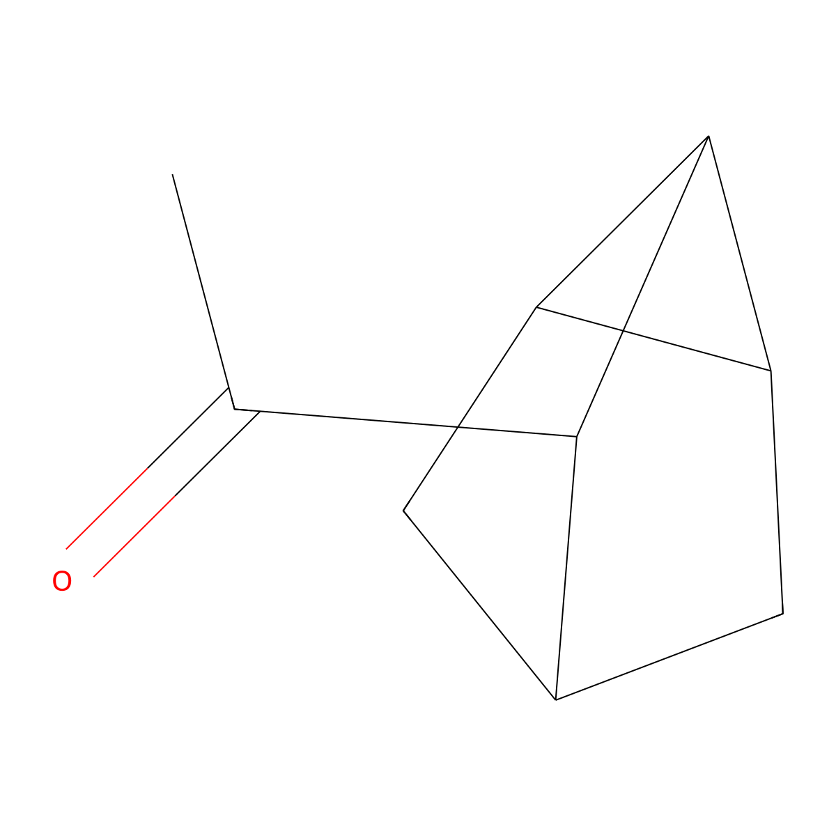 1-(Tricyclo(2.2.1.0,2,6)heptan-3-yl)ethan-1-one molecular structure, CAS 34132-00-8