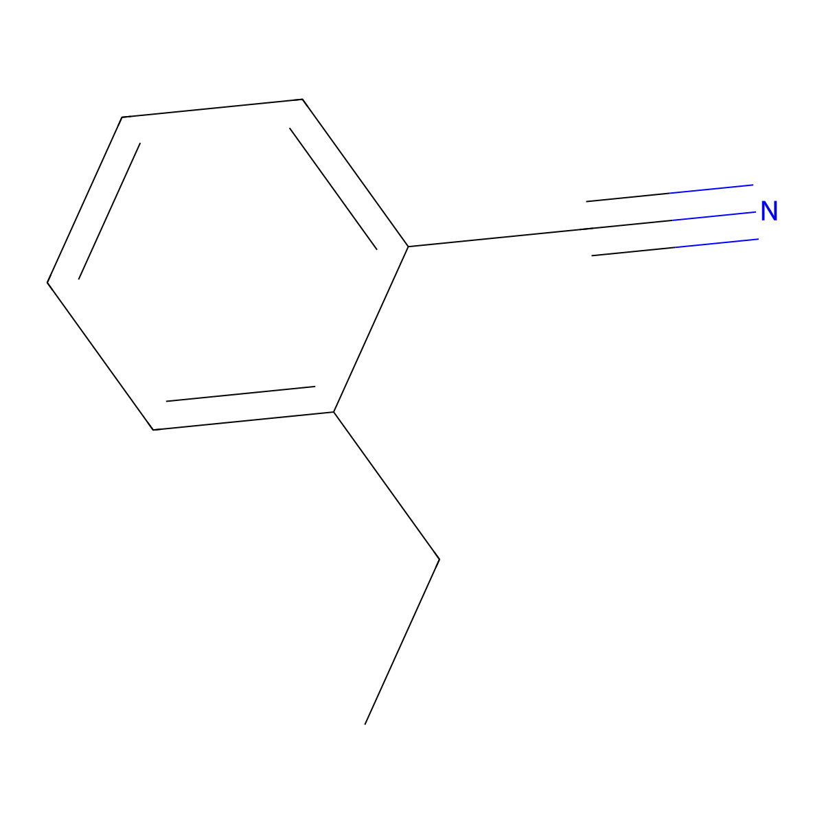 2-Ethylbenzonitrile molecular structure, CAS 34136-59-9
