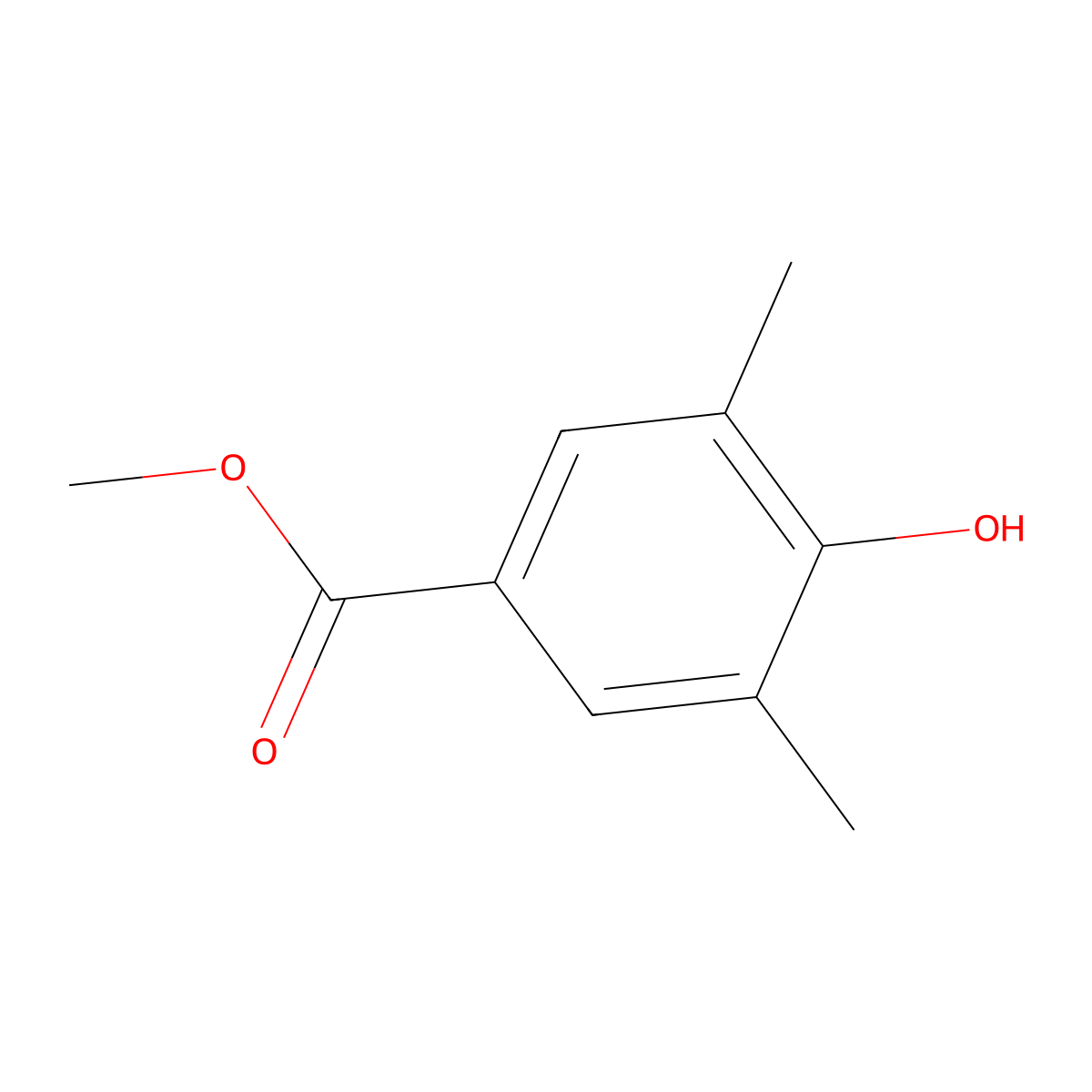 Methyl 4-hydroxy-3,5-dimethylbenzoate molecular structure, CAS 34137-14-9