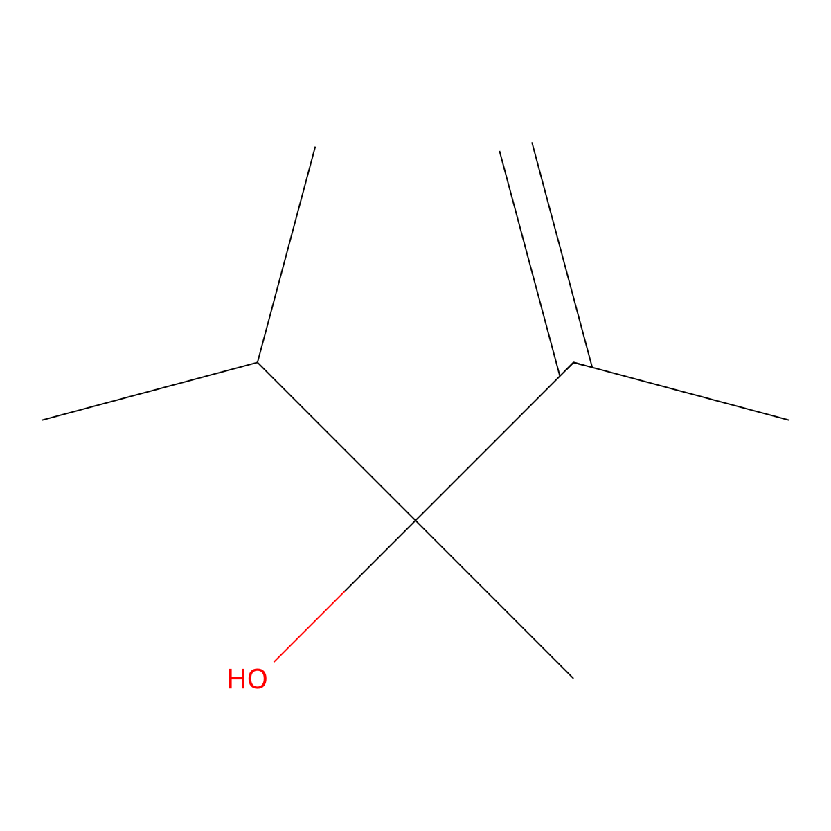 2,3,4-Trimethylpent-1-en-3-ol molecular structure, CAS 34139-33-8
