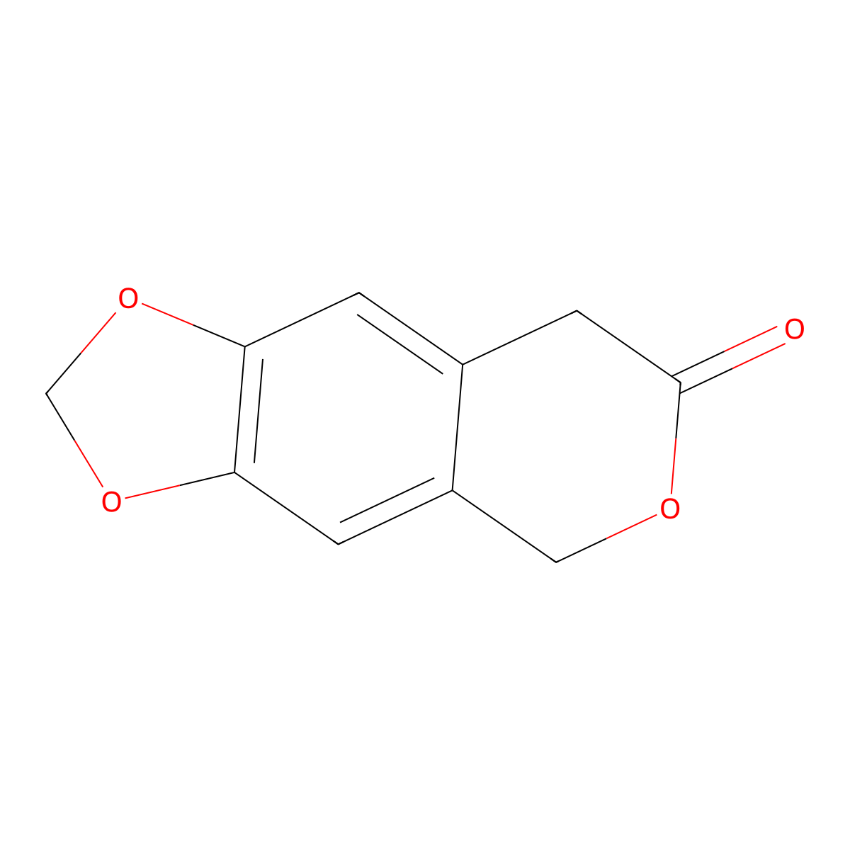 5,8-Dihydro-7h-[1,3]dioxolo[4,5-g]isochromen-7-one molecular structure, CAS 34140-20-0