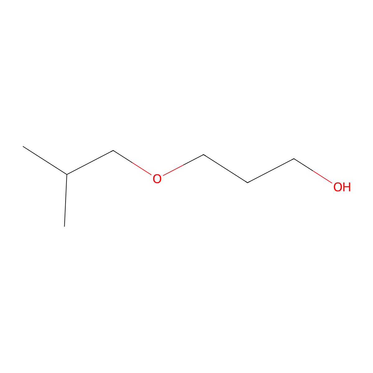 Propylene glycol isobutyl ether molecular structure, CAS 34150-35-1