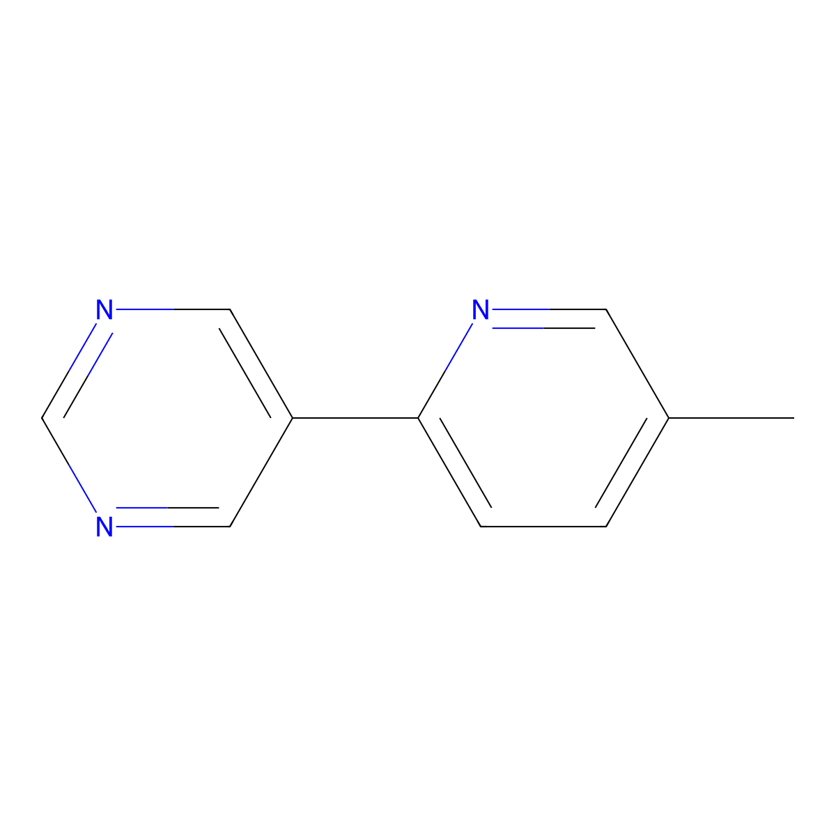 5-(5-Methyl-2-pyridinyl)pyrimidine molecular structure, CAS 341503-03-5