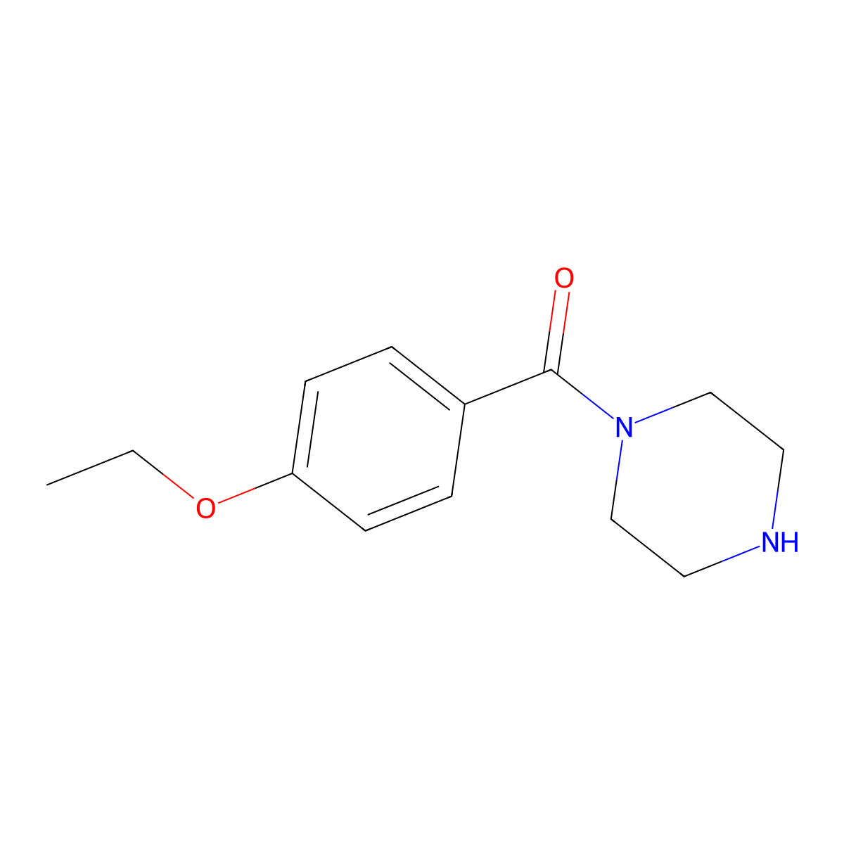 1-(4-Ethoxybenzoyl)piperazine molecular structure, CAS 341529-33-7
