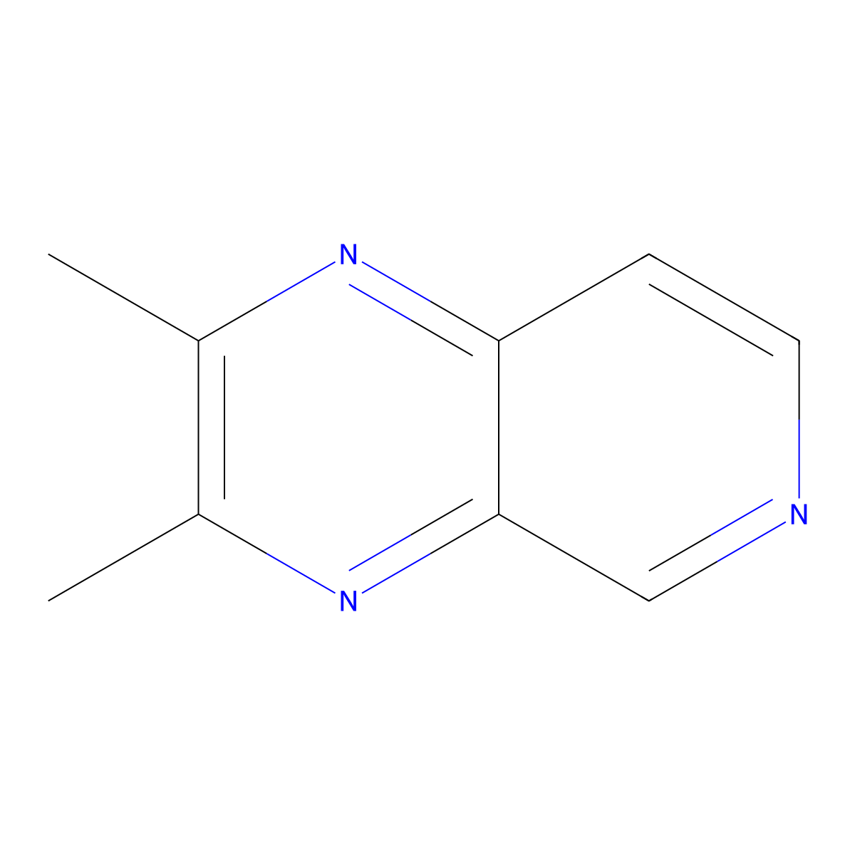 2,3-Dimethylpyrido[3,4-b]pyrazine molecular structure, CAS 34154-05-7