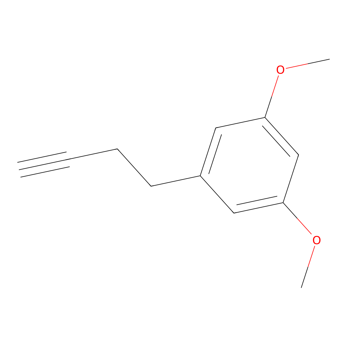 1-(But-3-yn-1-yl)-3,5-dimethoxybenzene molecular structure, CAS 34155-92-5