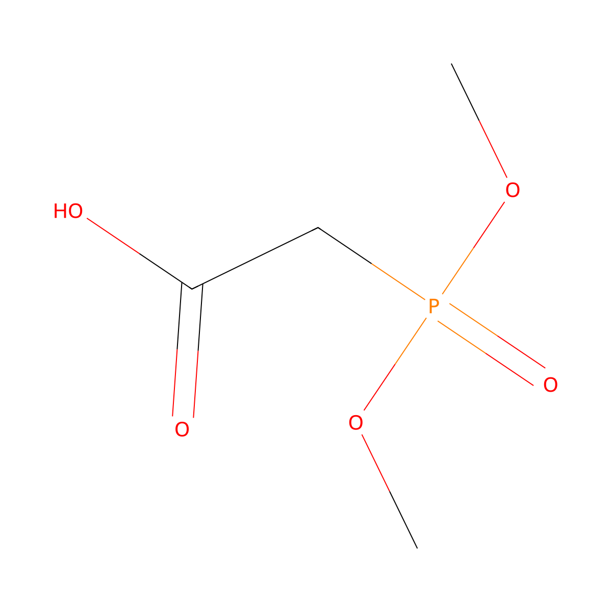 2-(Dimethoxyphosphoryl)acetic acid molecular structure, CAS 34159-46-1