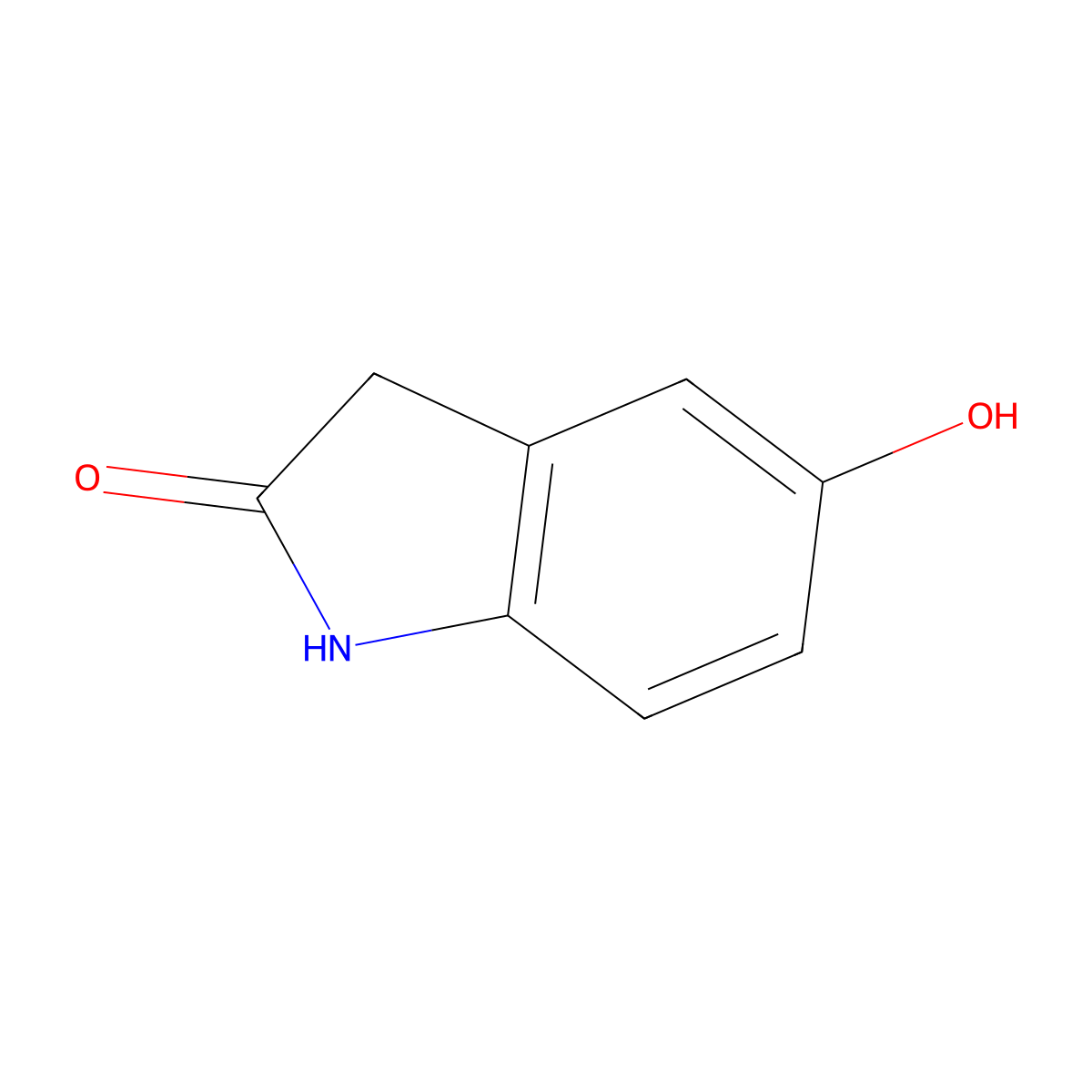 5-Hydroxyoxindole molecular structure, CAS 3416-18-0