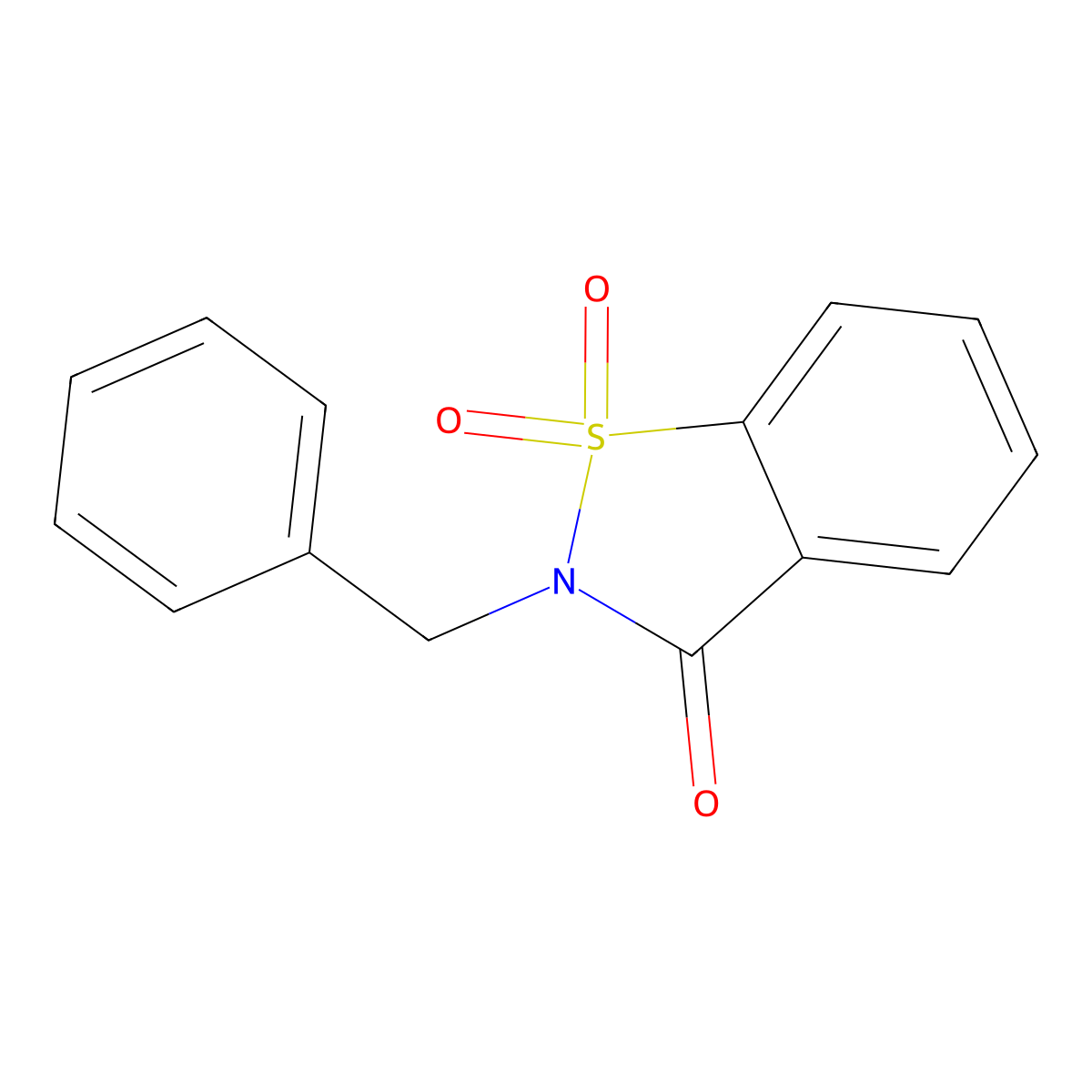 N-Benzylsaccharin molecular structure, CAS 3416-59-9