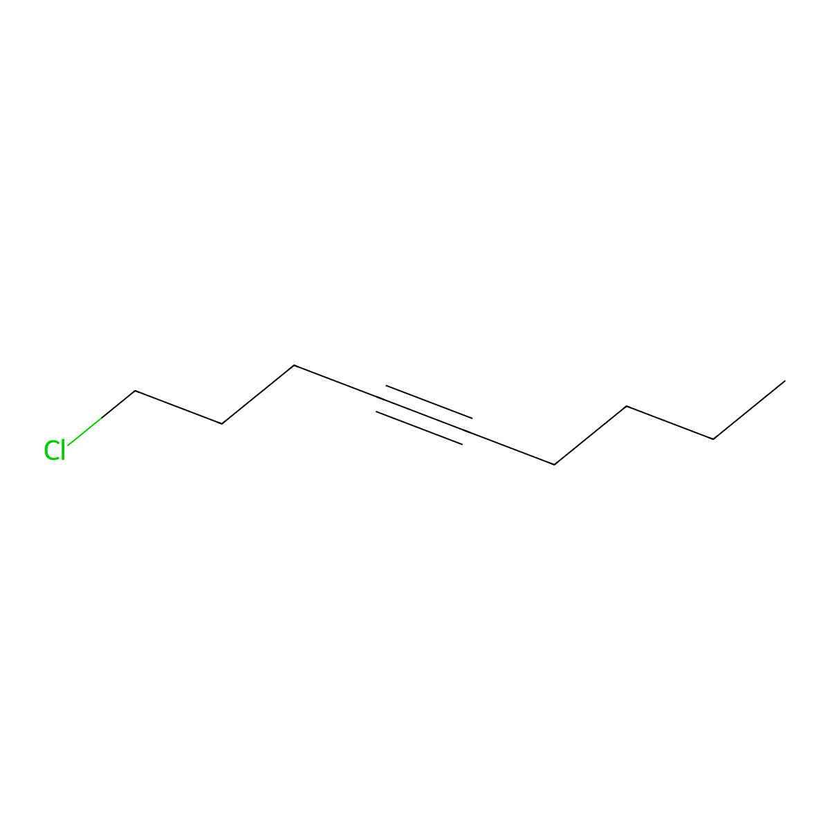 1-Chloro-4-nonyne molecular structure, CAS 3416-74-8