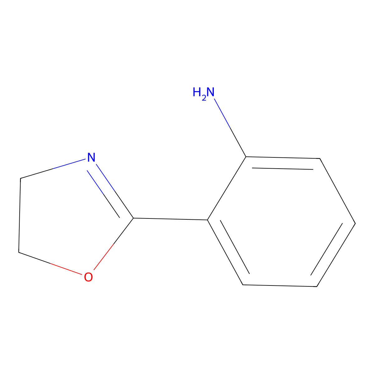 2-(4,5-Dihydro-1,3-oxazol-2-yl)aniline molecular structure, CAS 3416-93-1