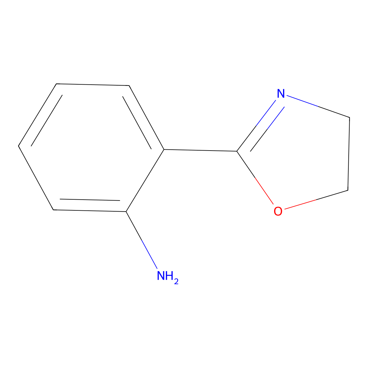 2-(4,5-Dihydro-1,3-oxazol-2-yl)aniline molecular structure, CAS 3416-93-1