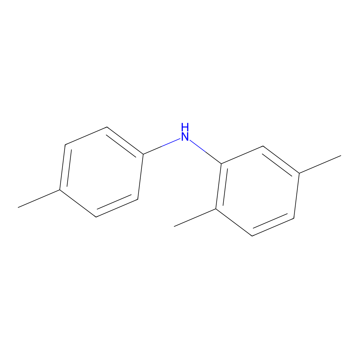 2,5-dimethyl-N-p-tolylaniline molecular structure, CAS 34160-15-1