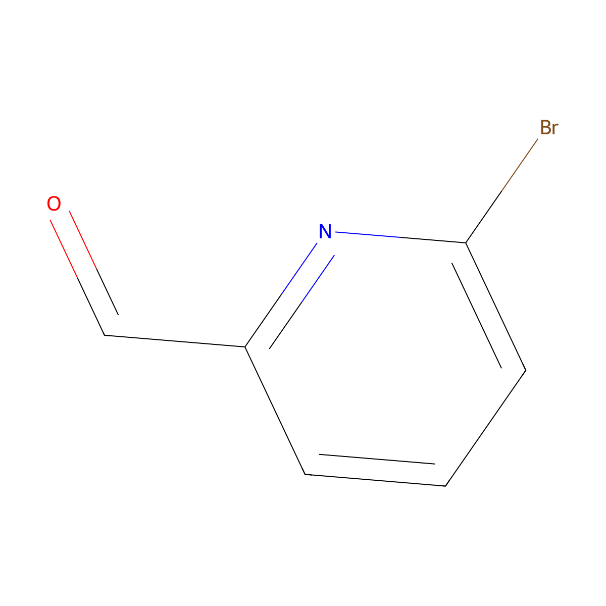 6-Bromopyridine-2-carbaldehyde molecular structure, CAS 34160-40-2