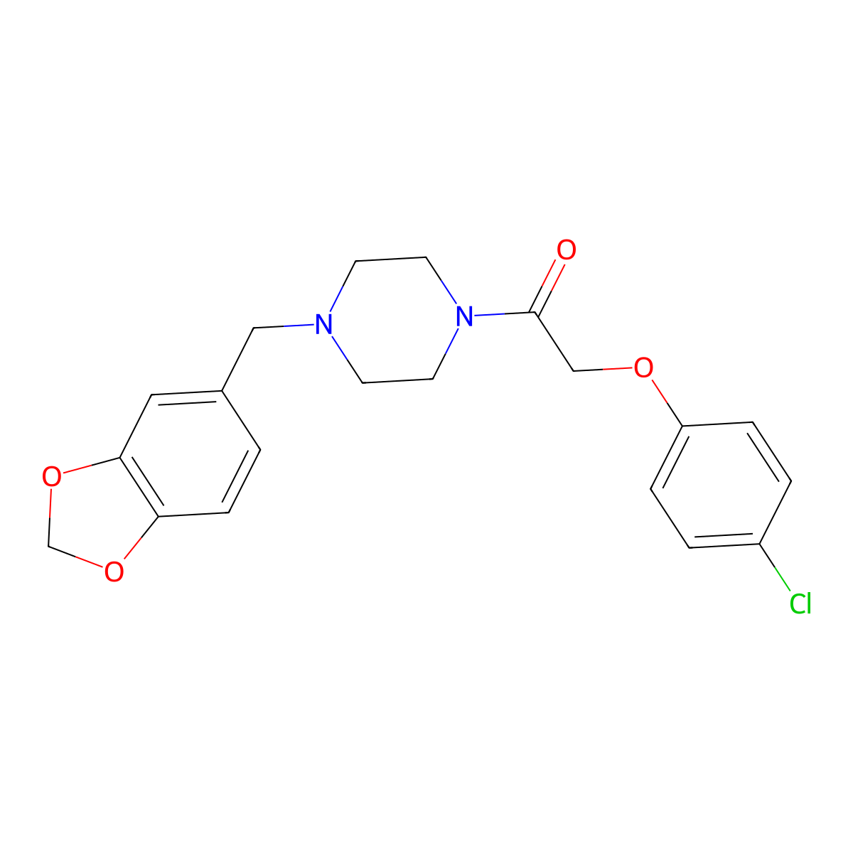 Fipexide molecular structure, CAS 34161-24-5