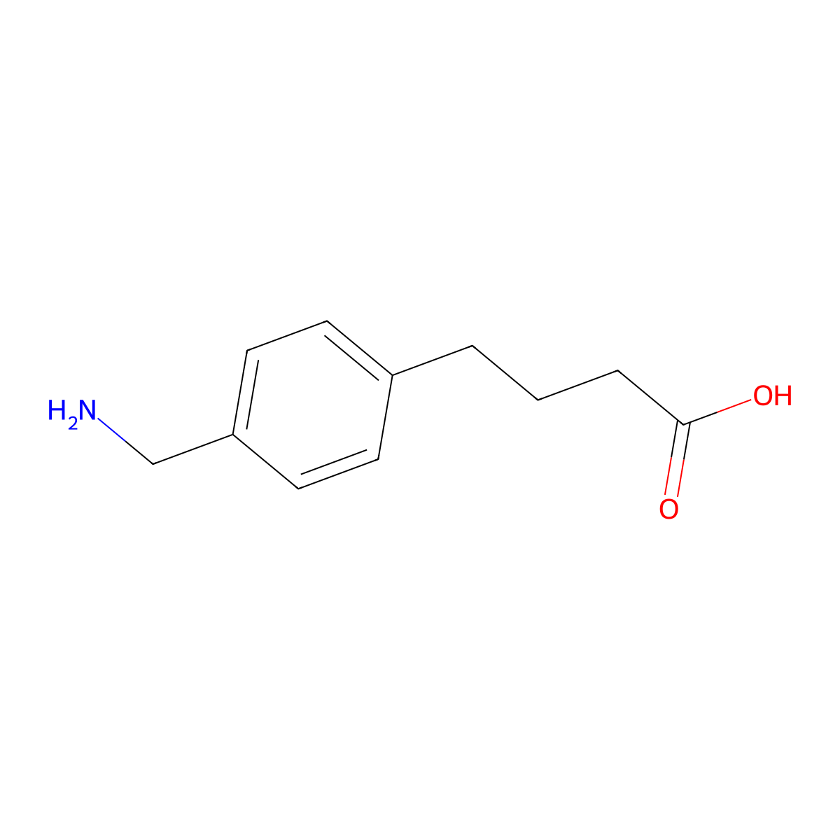 4-[4-(Aminomethyl)phenyl]butanoic acid molecular structure, CAS 34162-04-4