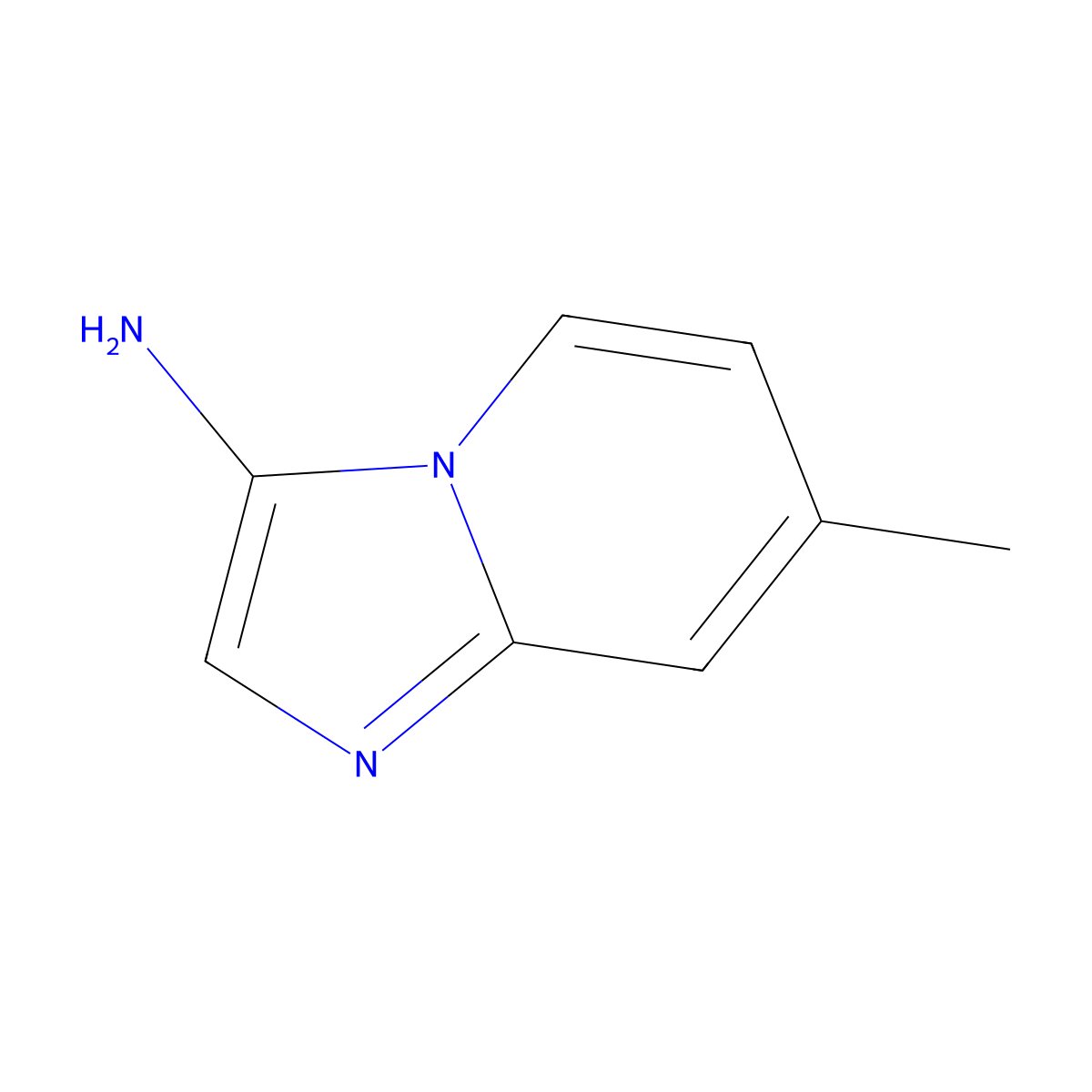 7-Methylimidazo[1,2-a]pyridin-3-amine molecular structure, CAS 34164-98-2