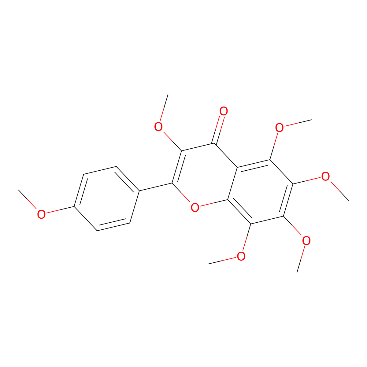 3-Methoxytangeretin molecular structure, CAS 34170-18-8