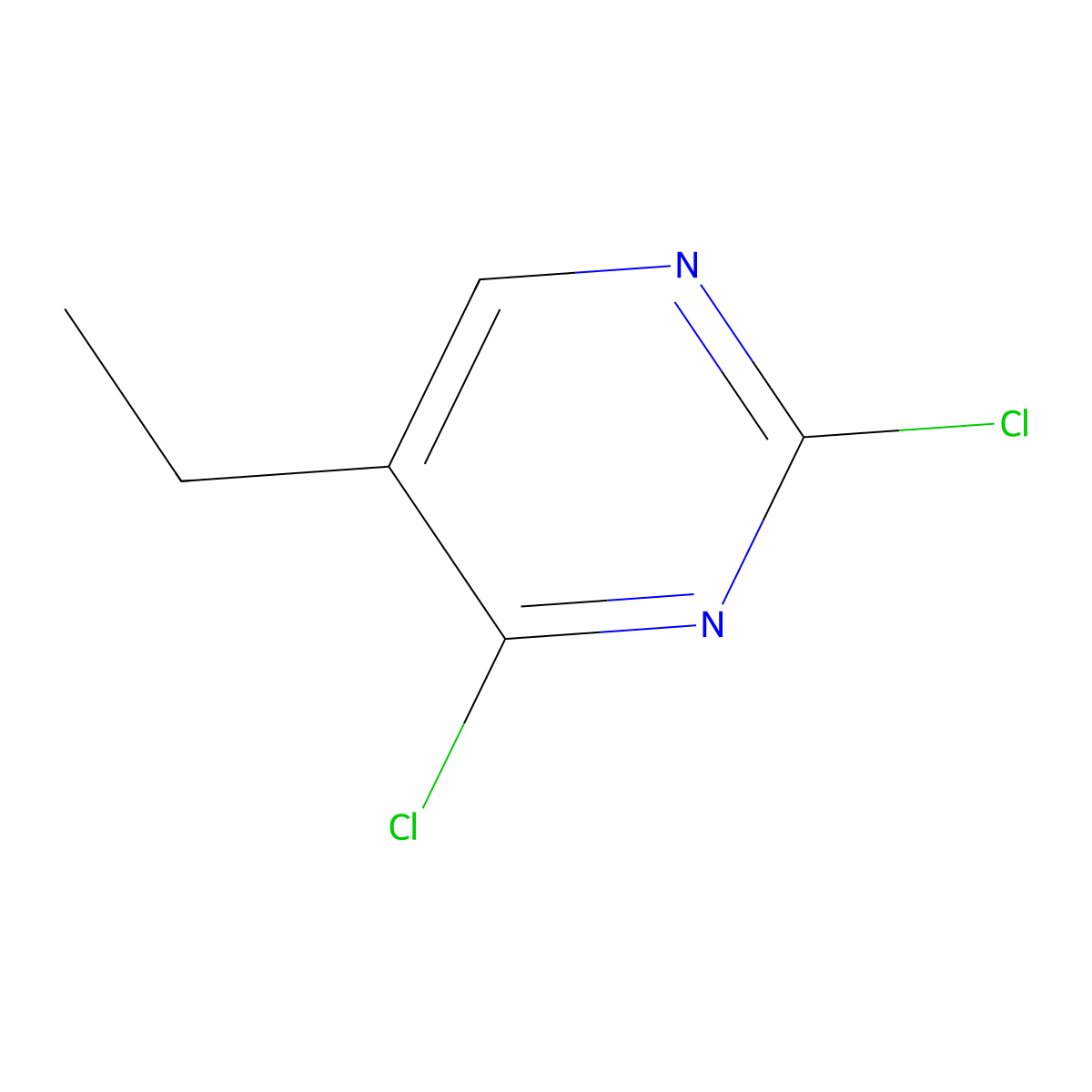 2,4-Dichloro-5-ethylpyrimidine molecular structure, CAS 34171-40-9