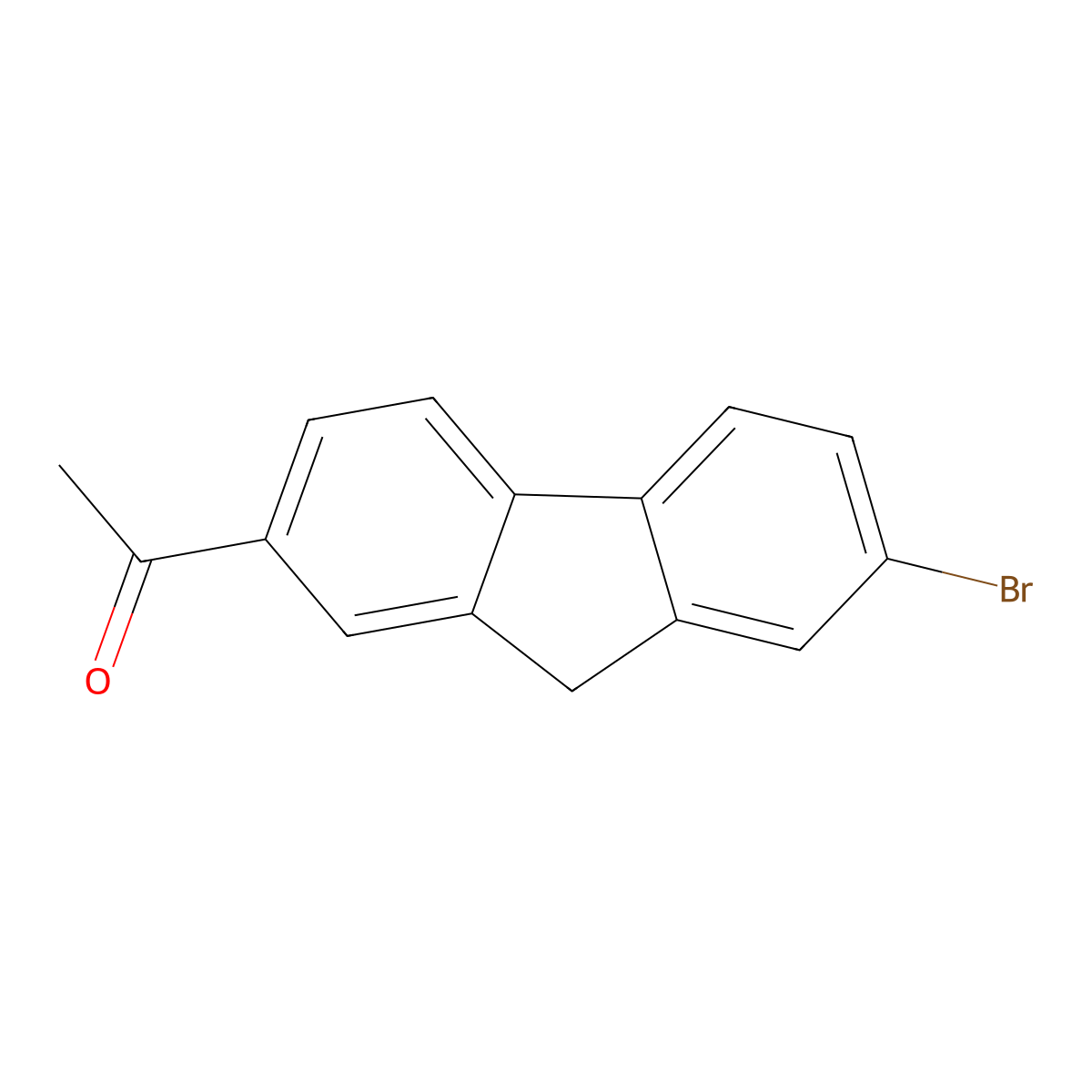 2-Acetyl-7-bromofluorene molecular structure, CAS 34172-50-4