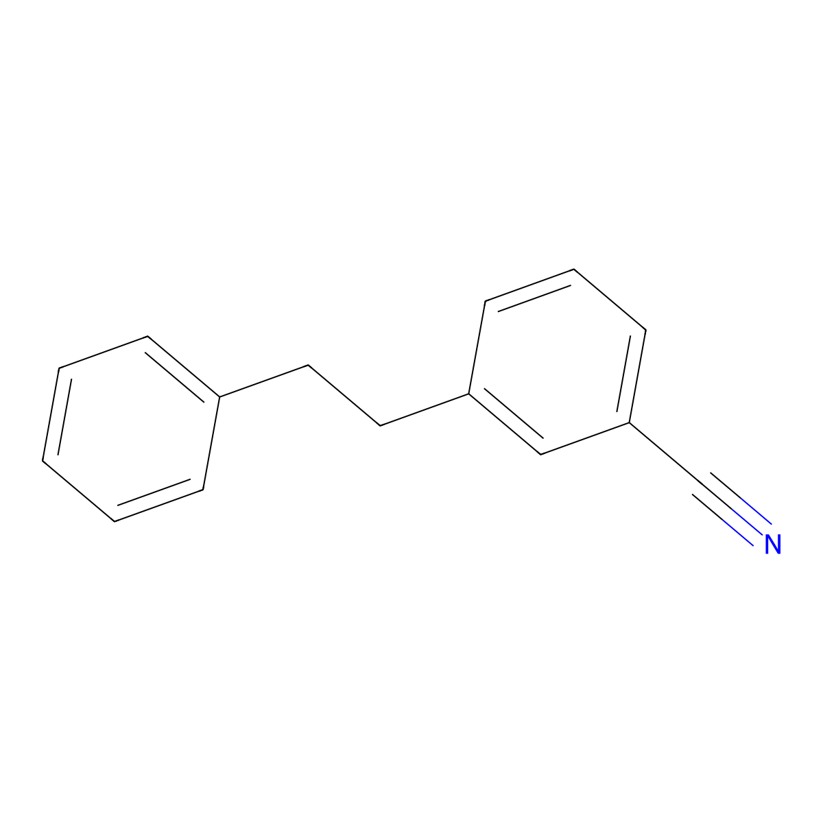 1-(3-Cyanophenyl)-2-phenylethane molecular structure, CAS 34176-91-5