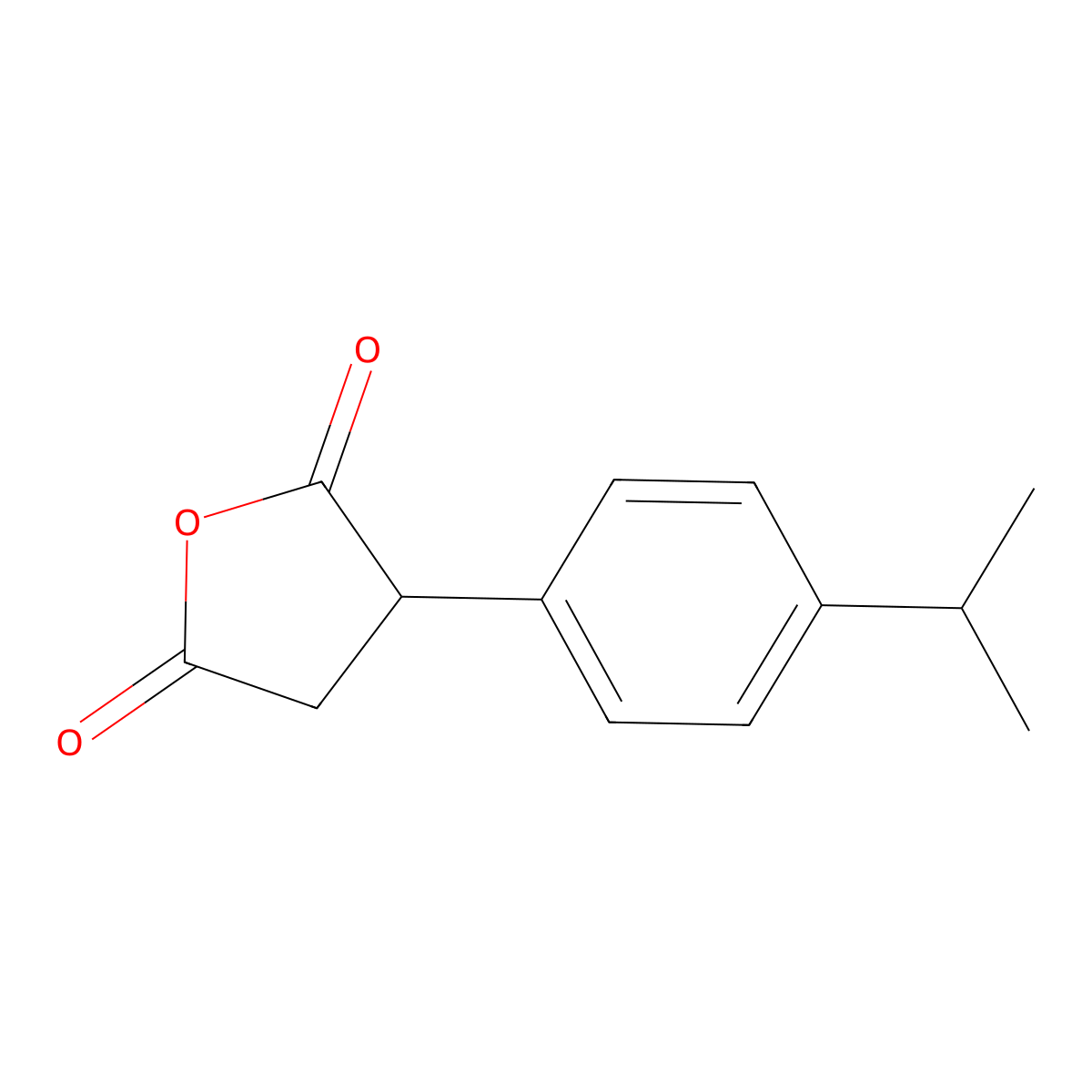 3-[4-(Propan-2-yl)phenyl]oxolane-2,5-dione molecular structure, CAS 34177-53-2