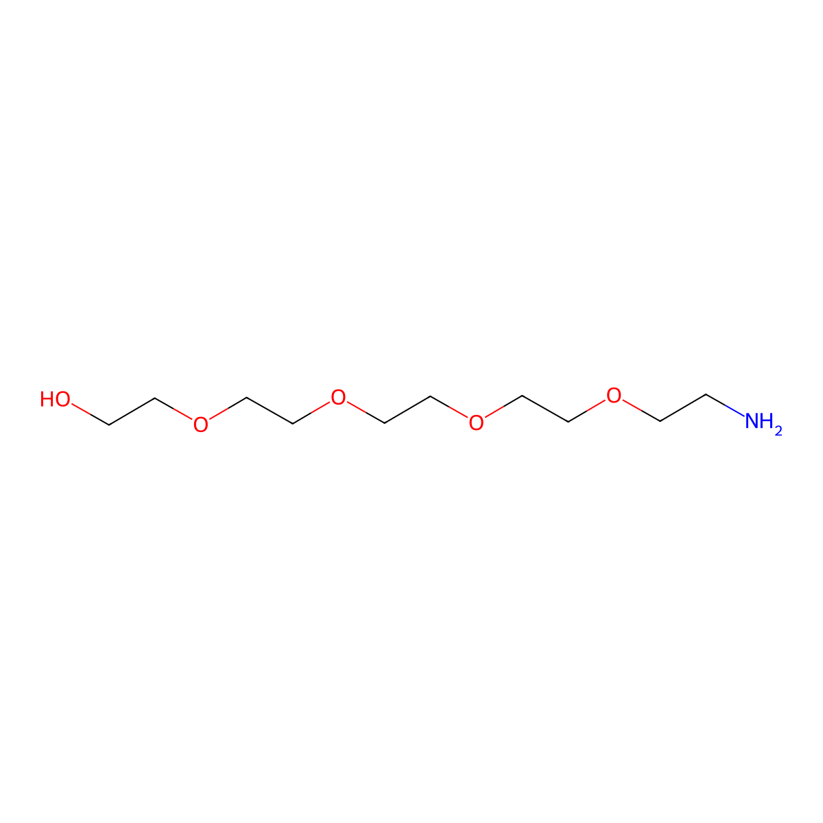 14-Amino-3,6,9,12-tetraoxatetradecan-1-ol molecular structure, CAS 34188-11-9
