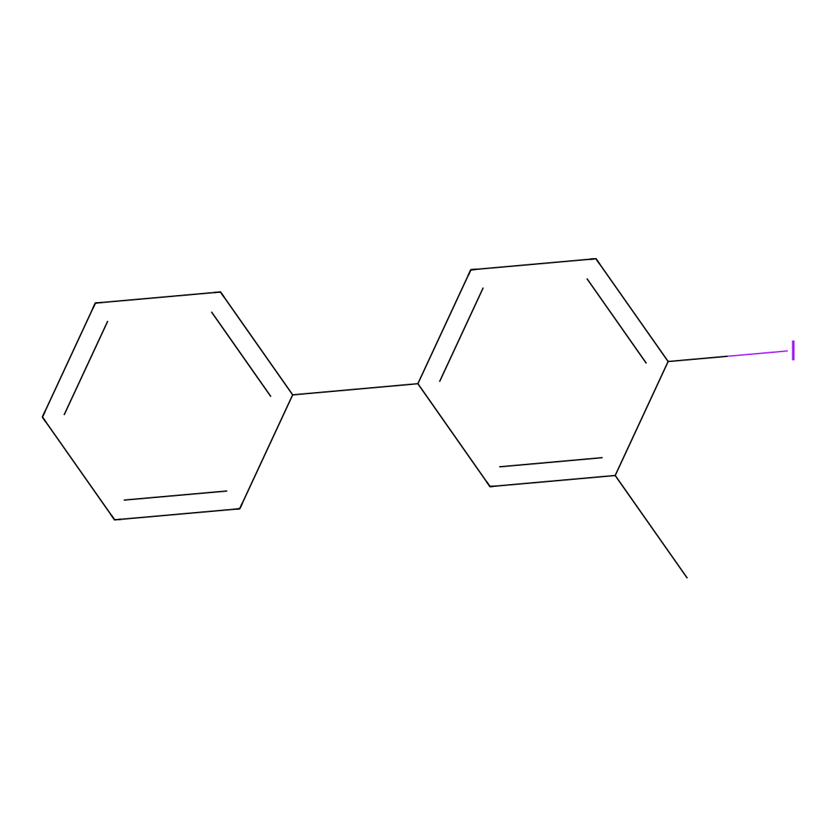 4-Iodo-3-methyl-1,1'-biphenyl molecular structure, CAS 3419-50-9
