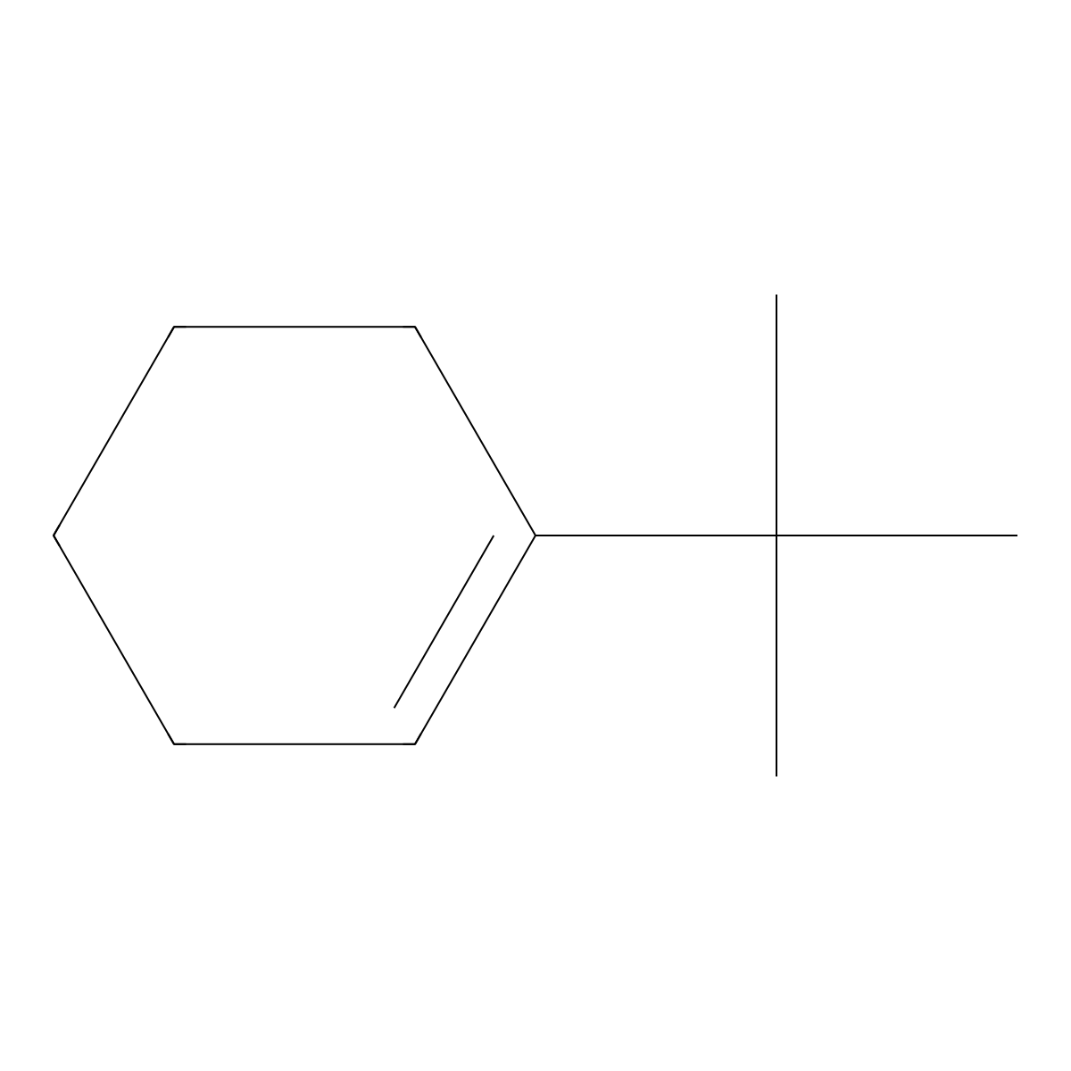 Cyclohexene, 1-(1,1-dimethylethyl)- molecular structure, CAS 3419-66-7