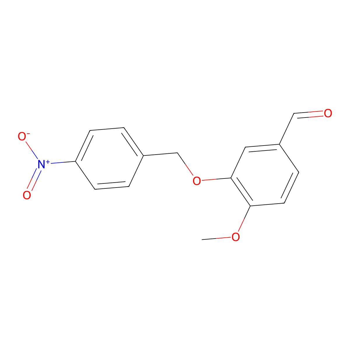 4-Methoxy-3-[(4-nitrobenzyl)oxy]benzaldehyde molecular structure, CAS 341942-07-2