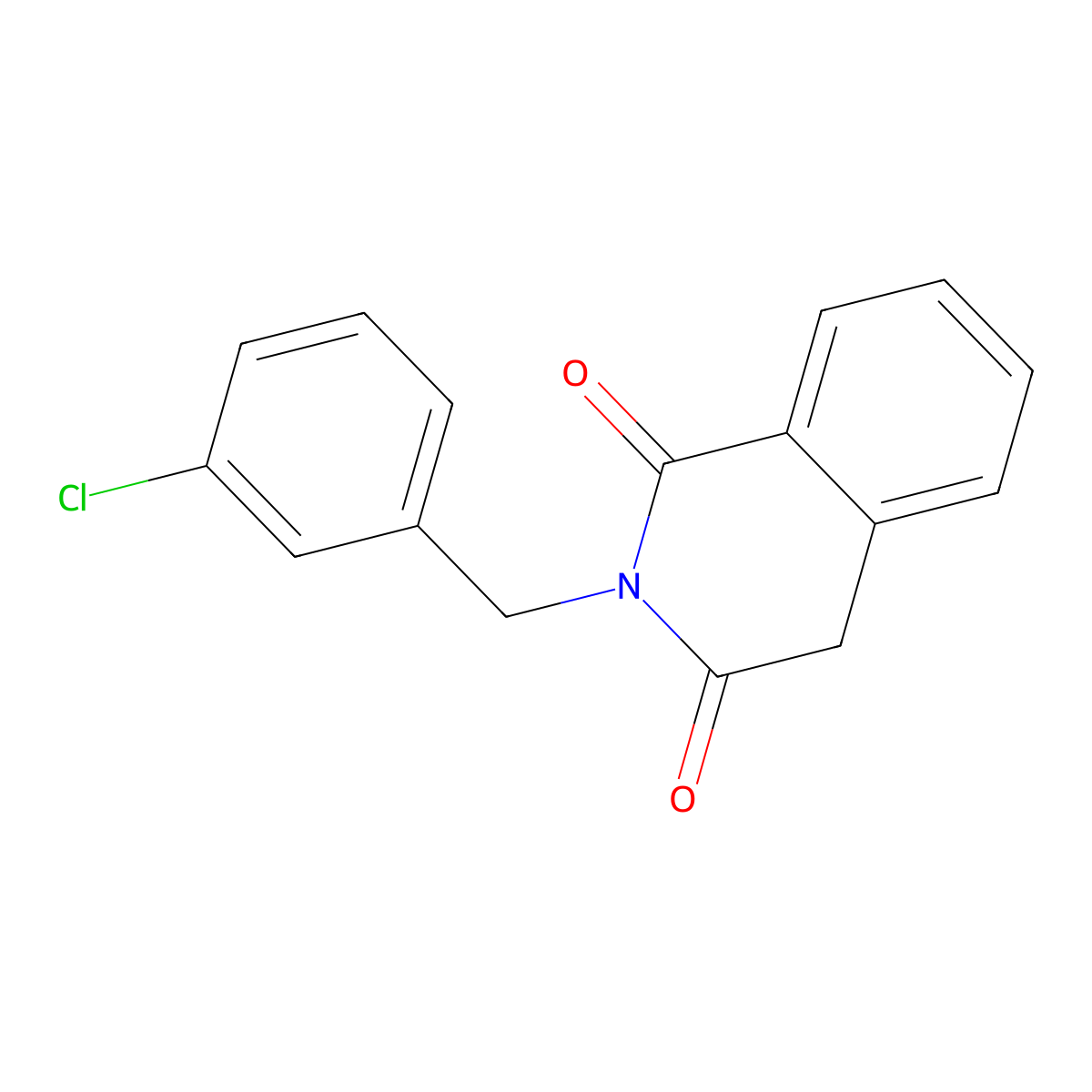 2-(3-chlorobenzyl)-1,3(2H,4H)-isoquinolinedione molecular structure, CAS 341965-94-4