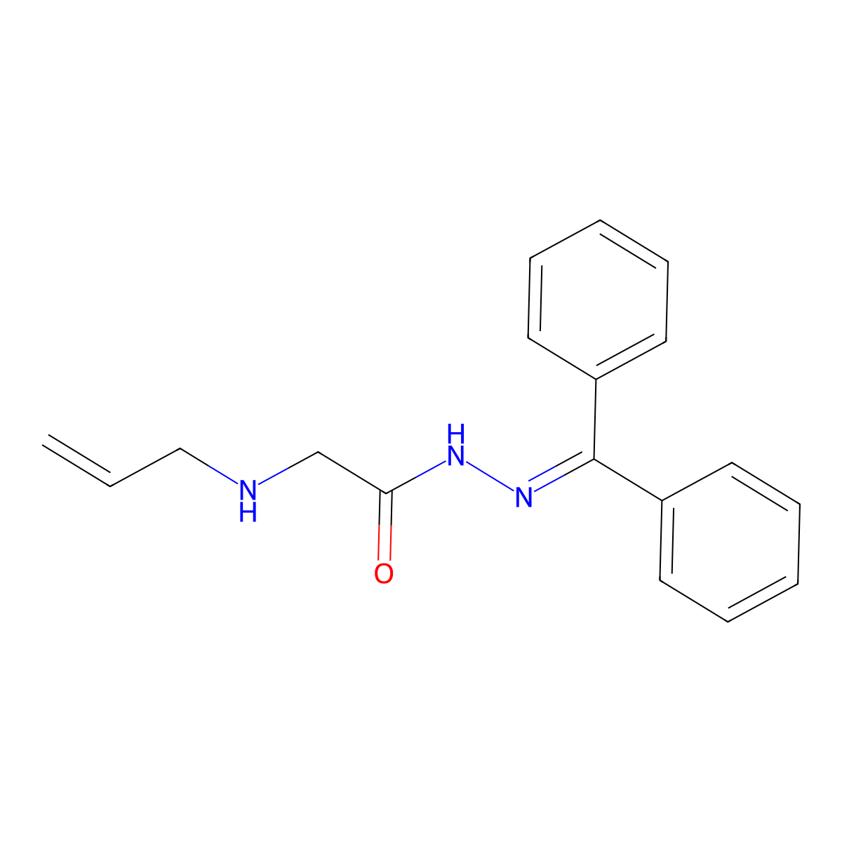 2-(allylamino)-N'-(diphenylmethylene)acetohydrazide molecular structure, CAS 341968-06-7