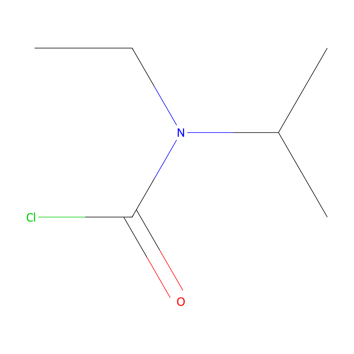 N-ethyl-N-(propan-2-yl)carbamoyl chloride molecular structure, CAS 341969-98-0
