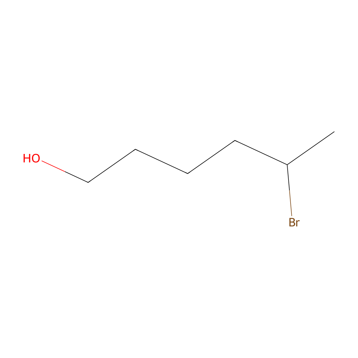5-Bromohexan-1-ol molecular structure, CAS 34198-08-8