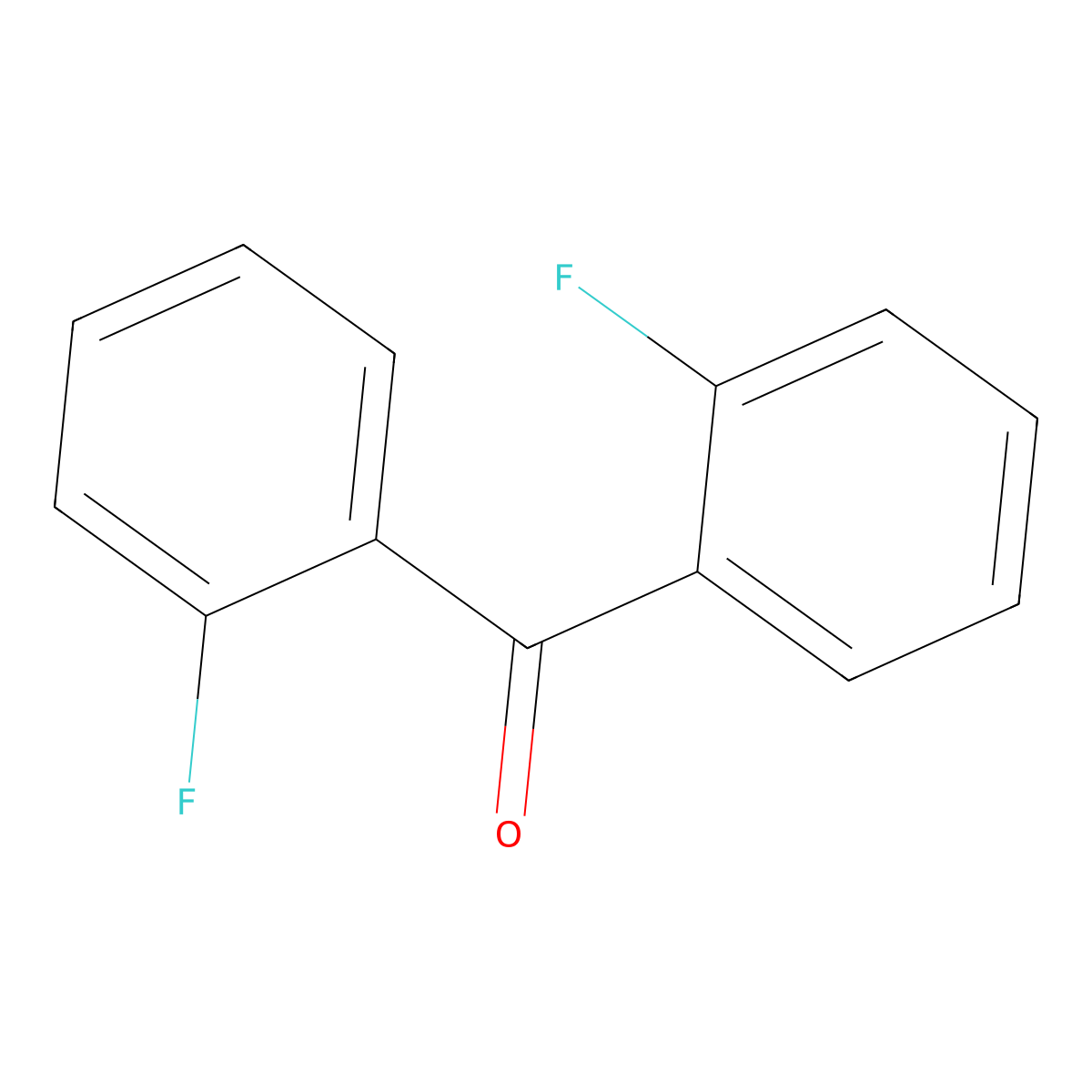 2,2'-Difluorobenzophenone molecular structure, CAS 342-23-4