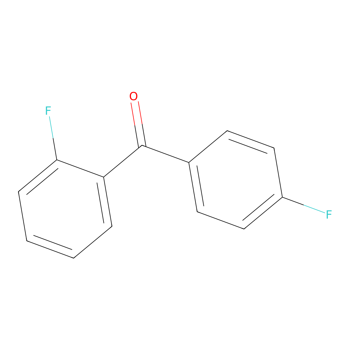2,4'-Difluorobenzophenone molecular structure, CAS 342-25-6