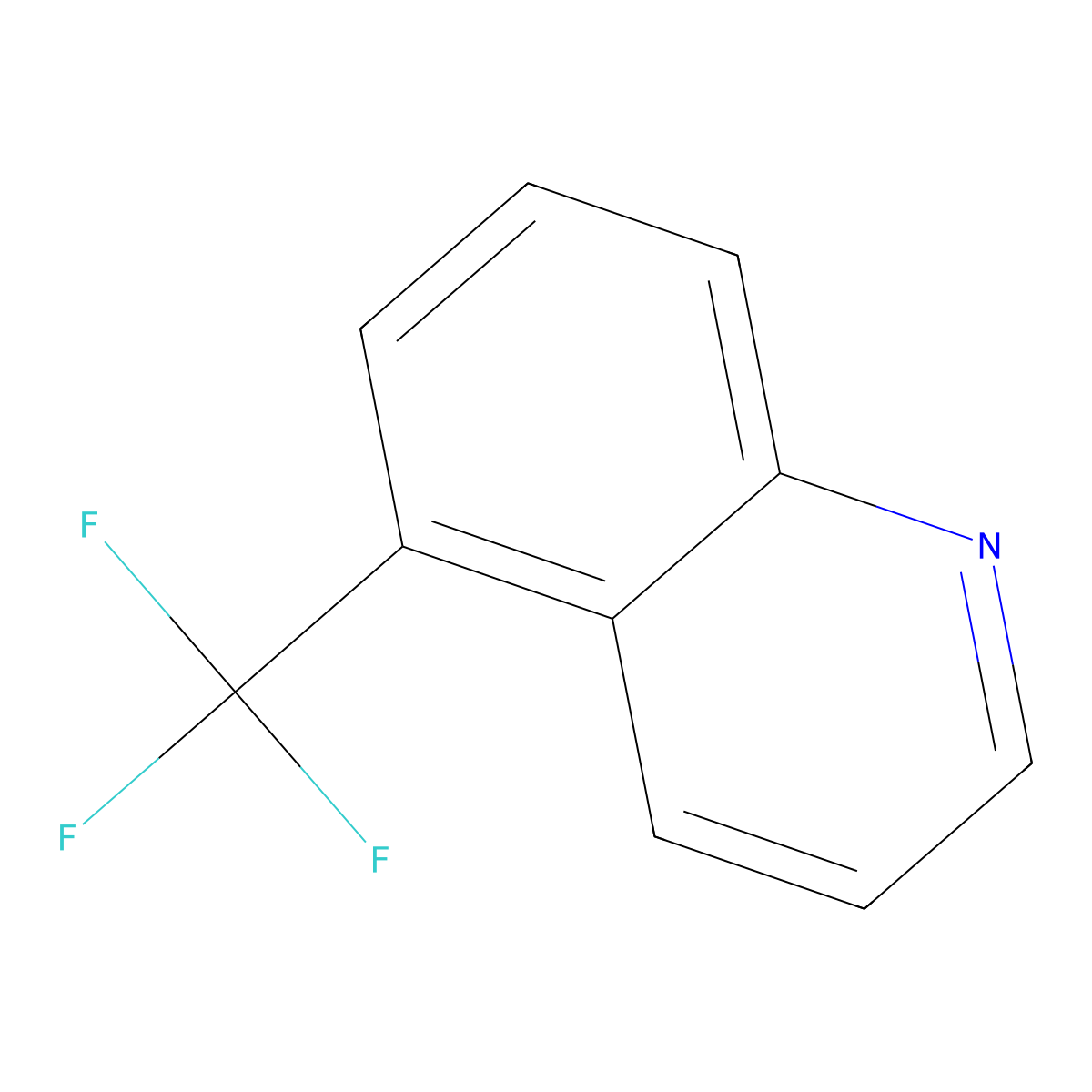 5-(Trifluoromethyl)quinoline molecular structure, CAS 342-30-3