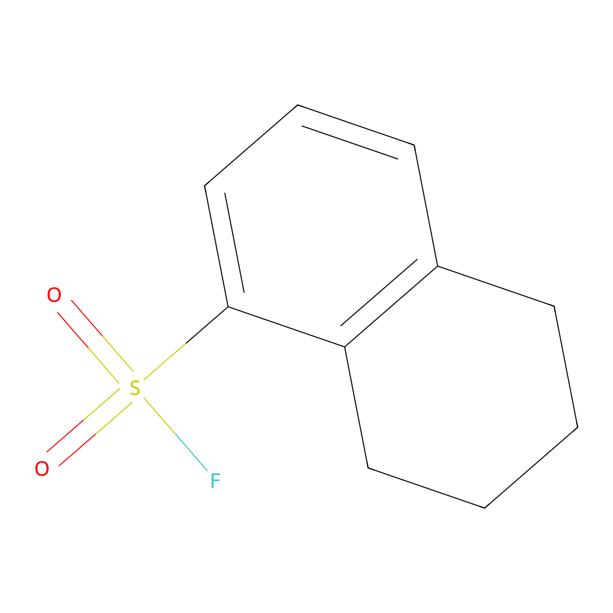 5,6,7,8-Tetrahydronaphthalene-1-sulfonyl fluoride molecular structure, CAS 342-32-5